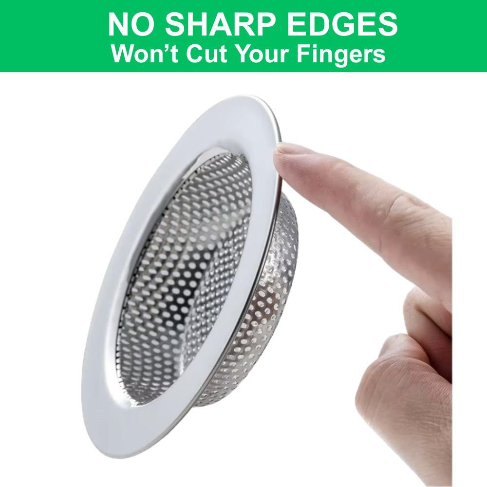 2-Pack Kitchen Sink Strainer – Stainless Steel, 4.5 Inch, Rust-Free, Dishwasher Safe